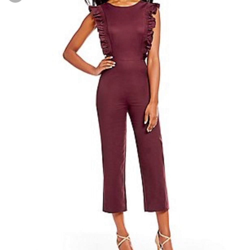 Gianni Bini Maroon Jumpsuit